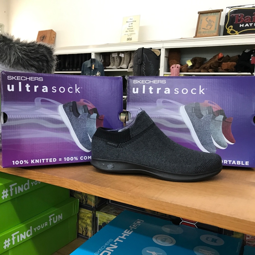 Skechers Ultra Sock Black Shoe